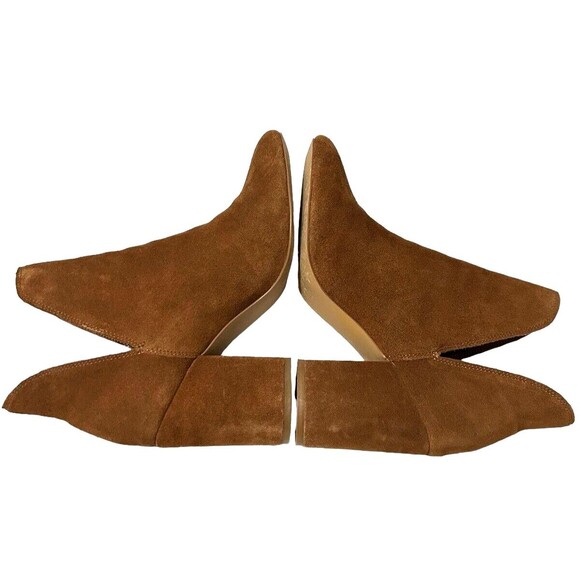 Steve Madden Rookie Bootie Suede Leather Ankle Chestnut Brown Block Heel… - Picture 5 of 9